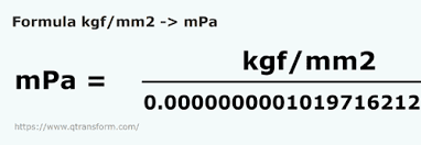 kgf mm2 to mpa convert kgf mm2 to mpa