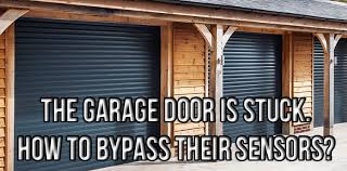 the garage door is stuck how to byp