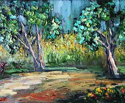 Birch Trees Oil Painting Original Art