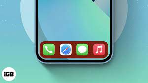 change the dock color on iphone or ipad