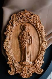 Saint Jude Wood Carved Religious Icon