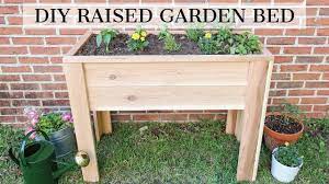 raised garden bed with legs
