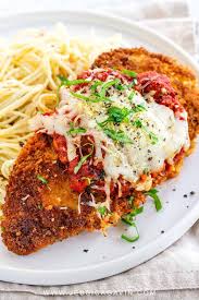 Japanese panko bread crumbs are a great alternative to the regular bread crumbs they fry up very light and crispy. Chicken Parmesan Jessica Gavin