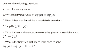 Solving A Logarithmic Equation