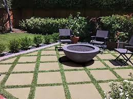 garden with gorgeous garden tiles