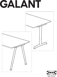 Klik hieronder voor de handleiding van uw ikea bureau. Ikea Galant Frame Extension 22 7 8x15 3 8 Assembly Instruction