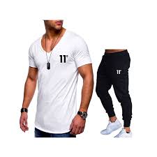 2019 Summer Two Pieces T Shirts Pants Suit Men Cotton Tops Tees Fashion Tshirt High Quality Sportswears C19041901 From Xiao0002 19 8 Dhgate Com