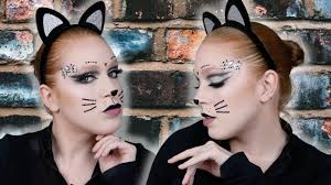 halloween kitty makeup tutorial black