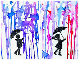 Painting Rain With Printable Art Prompt