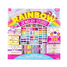 personalized rainbow jewelry studio kit