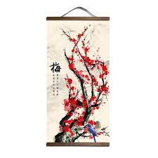 Japanese Cherry Blossom Painting Canvas