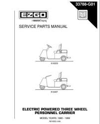 The wiring diagram are all in the ezgo resource section of the forum. 1995 1999 Service Parts Manual For E Z Go Electric Powered 3 Wheel Personnel Carriers