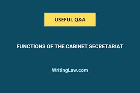 functions of the cabinet secretariat