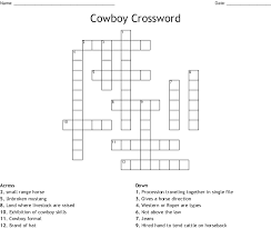 cowboys city informally crossword
