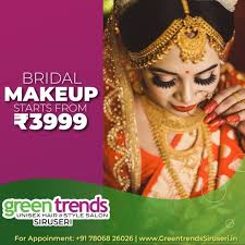 bridal makeup is an art green trends
