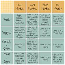 Sonoran Family Three Baby Food Chart By Age Baby First
