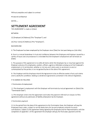 43 free settlement agreement templates