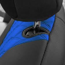 Fh Group Neoprene Waterproof 47 In X 1 In X 23 In Custom Fit Seat Covers For 2018 2021 Jeep Wrangler Jl 4dr Front Set Blue