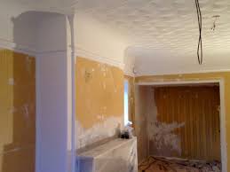 living room with curved ceiling re skim