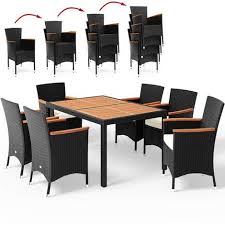 rattan dining table and chairs set