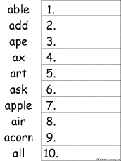 Check out our collection of free abc order worksheets which will help with teaching students how to place words in alphabetical order. Alphabet Put The Words In Alphabetical Order Worksheets Enchantedlearning Com