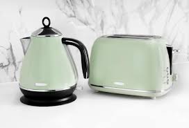 toaster kettle set mint green luna
