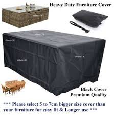 waterproof rectangle rattan cube cover