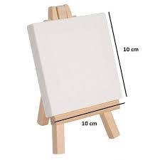 display easel with cotton canvas board