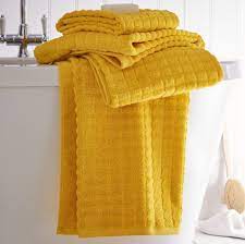 200 euro banknote pattern water absorption bath towel. Bright Geo 100 Cotton Bath Towel Yellow Ochre Bonnypack