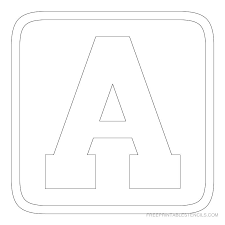 free printable block letters stencils a z