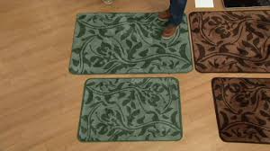 tonal patterned microfiber indoor mat