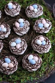 Chocolate Meringue Easter Nests