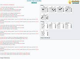 Chord: Another day in paradise - Phil Collins - tab, song lyric, sheet,  guitar, ukulele | chords.vip