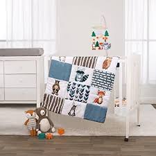 Woodland Animal Mini Crib Bedding Set