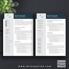 Resume Template   Page Classic     Professional Writing tips included  Easy  to use  CV Pinterest