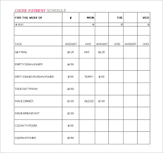 Payment Schedule Template Construction Printable Schedule