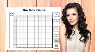 Super Bowl Squares Box Game Charts