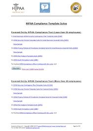 Hipaa Compliance Template Suites