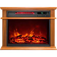 traditional infrared fireplace heater
