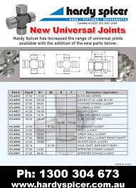 51 Detailed Spicer U Joints Size Chart