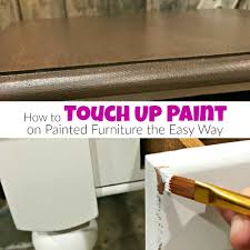 touch up paint on painted furniture