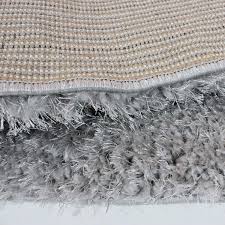 modern velvet gy rug silver grey