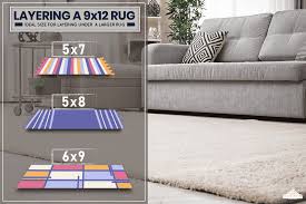 what size rug to layer over a 9x12 rug