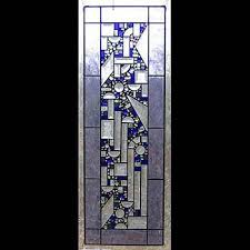 Lilac Border Geometric Stained Glass