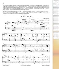 in the garden piano solo sheet