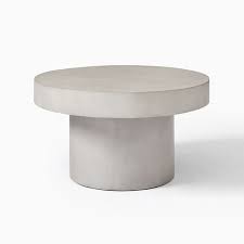 Maybe you would like to learn more about one of these? Volume Round Pedestal Coffee Table Concrete West Elm United Kingdom