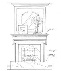 Fireplace Drawing Interior Design