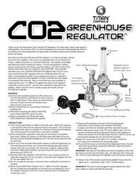 Titan Controls Co2 Greenhouse Regulator Instructions By