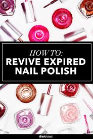 how to revive old nail polish that has