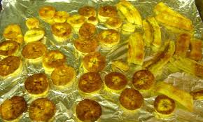 healthy oven baked plantain chips